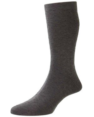 Gadsbury Mid Calf Socks in Mid grey