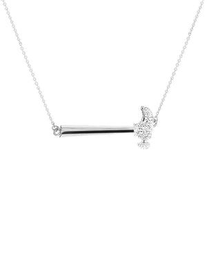 Sterling Silver Hammer Home Your Message Necklace