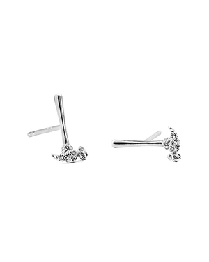 Sterling Silver Hammer Your Message Home Earrings