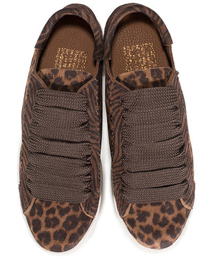 Pedro Garcia Perry Sneaker in Hazelnut Leopard & Zebra