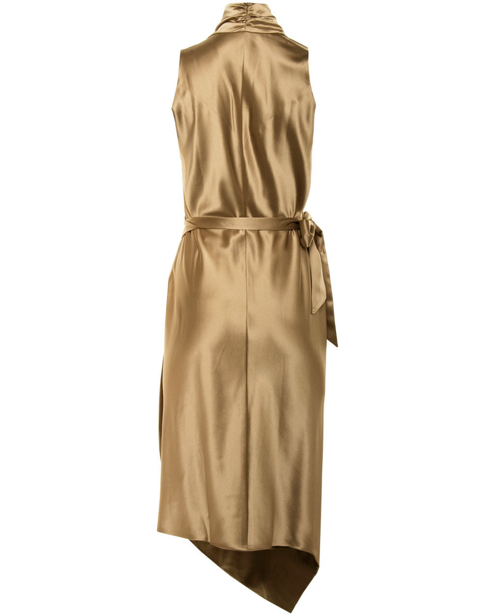 Gold Victor Wrap Dress
