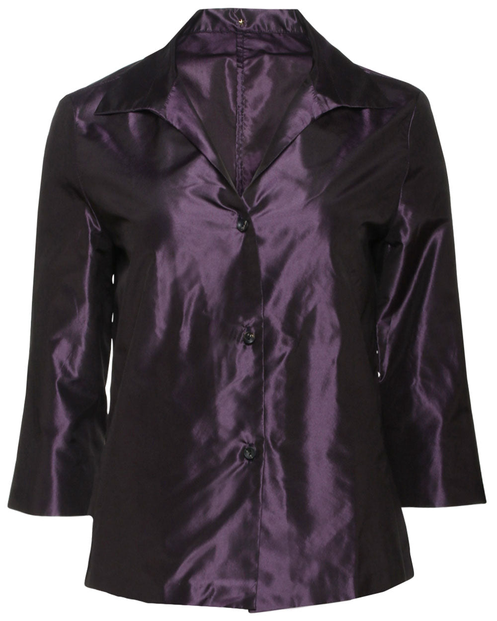 Purple Taffeta Rev Shirt