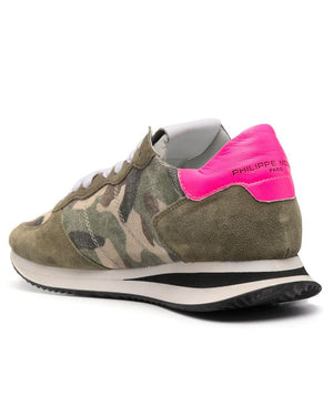 Trpx Camouflage Neon Low Top Sneakers
