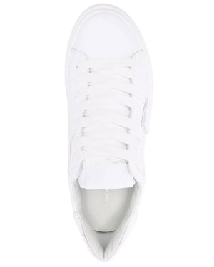 Side Logo Patch Sneaker in White