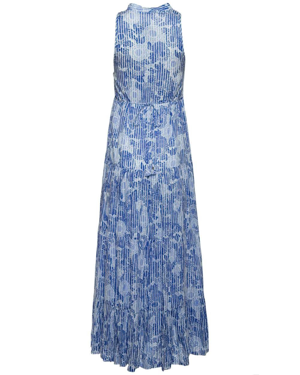 Blue Begonia Nana V Neck Midi Dress