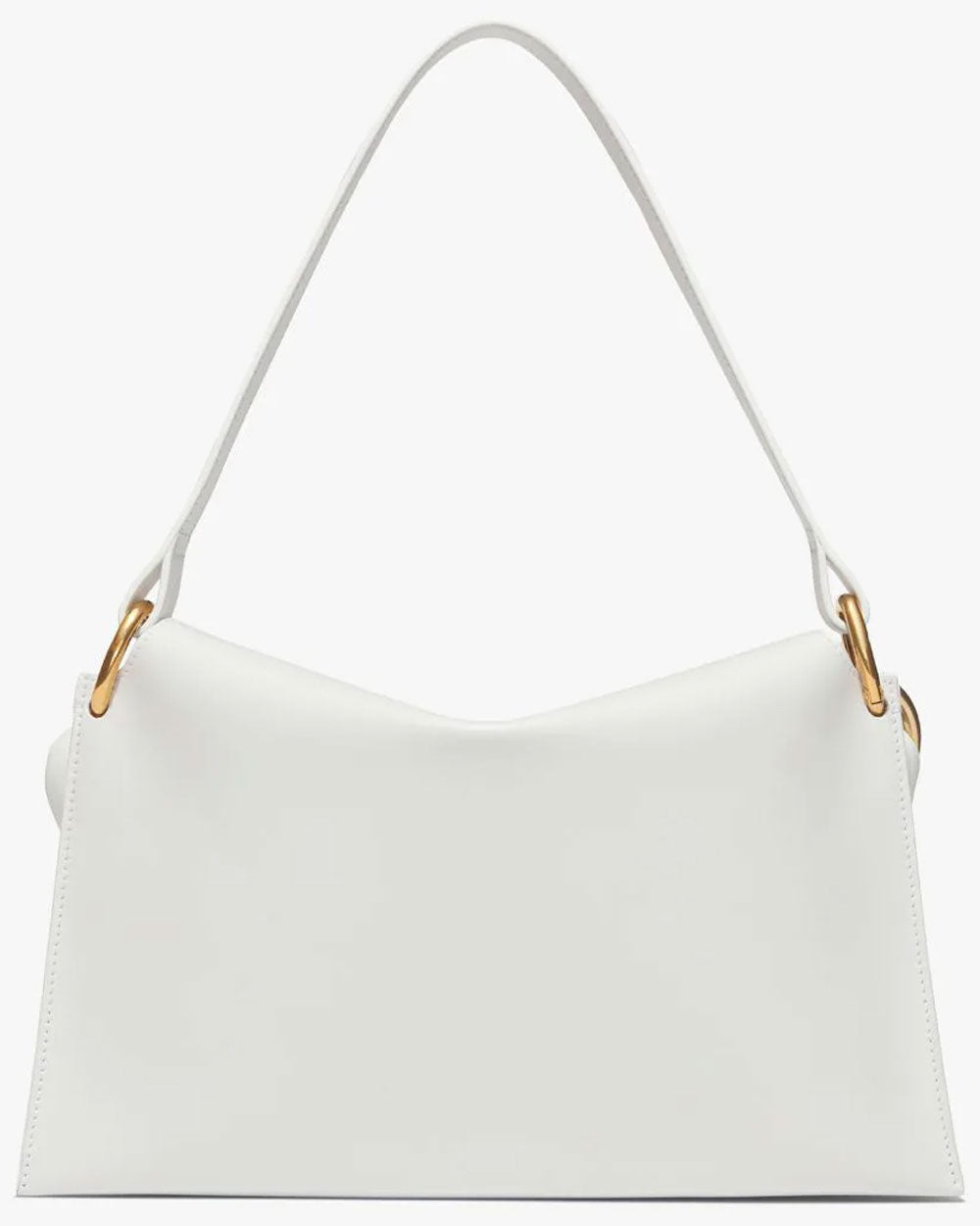 Braided Chain Shoulder Bag in Optic White