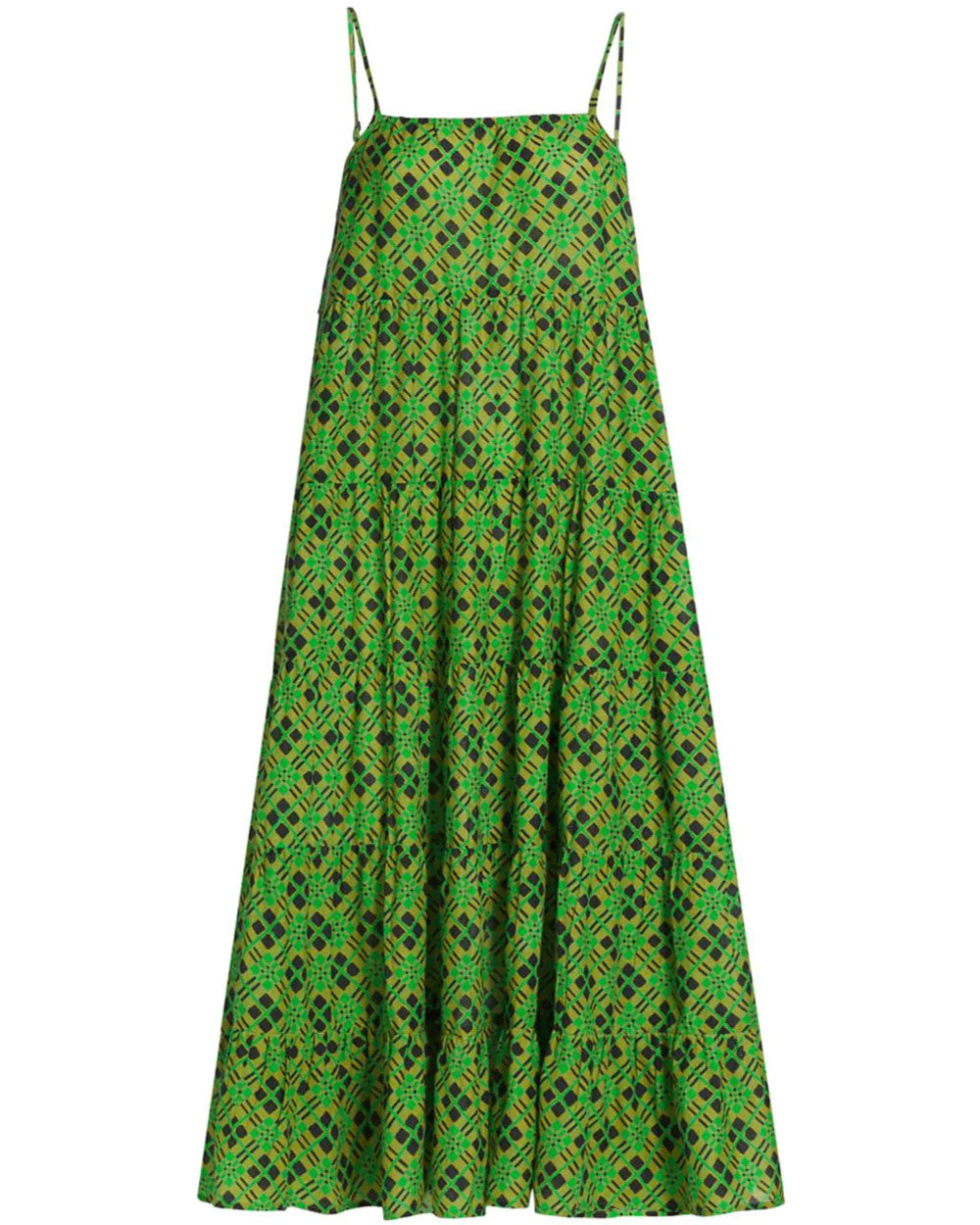 Green Multi Mowin Dress