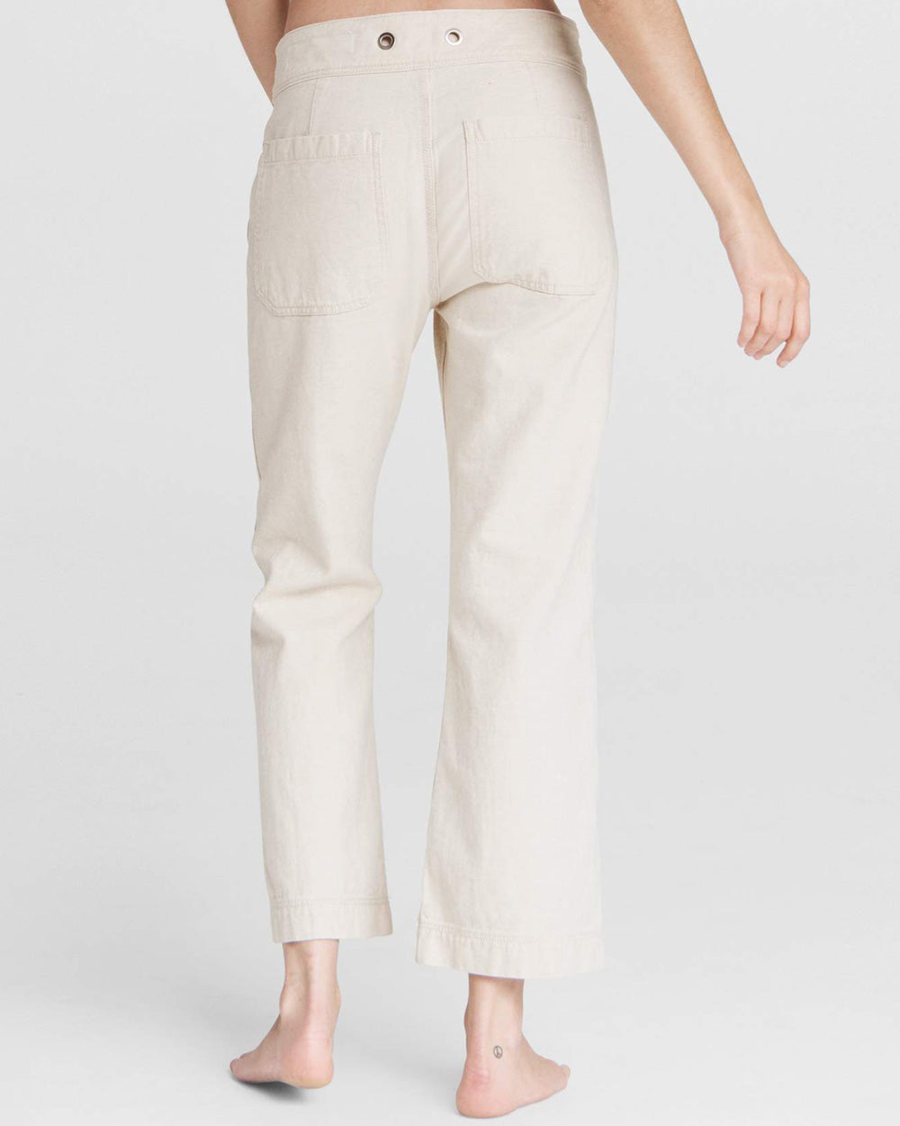 The Naval High Rise Crop Jean in Natural