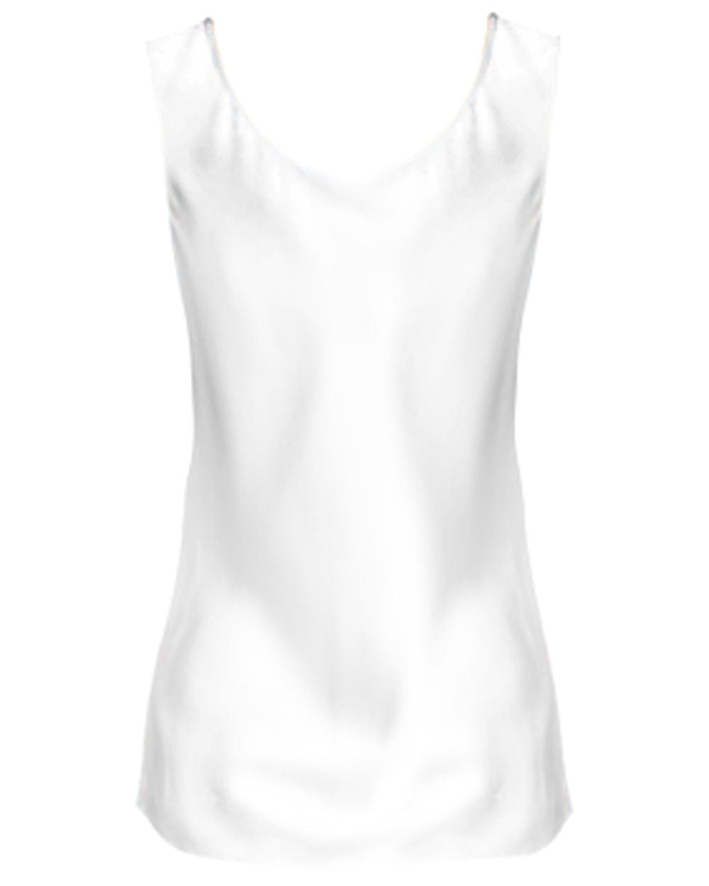 White Basic Silk Camisole