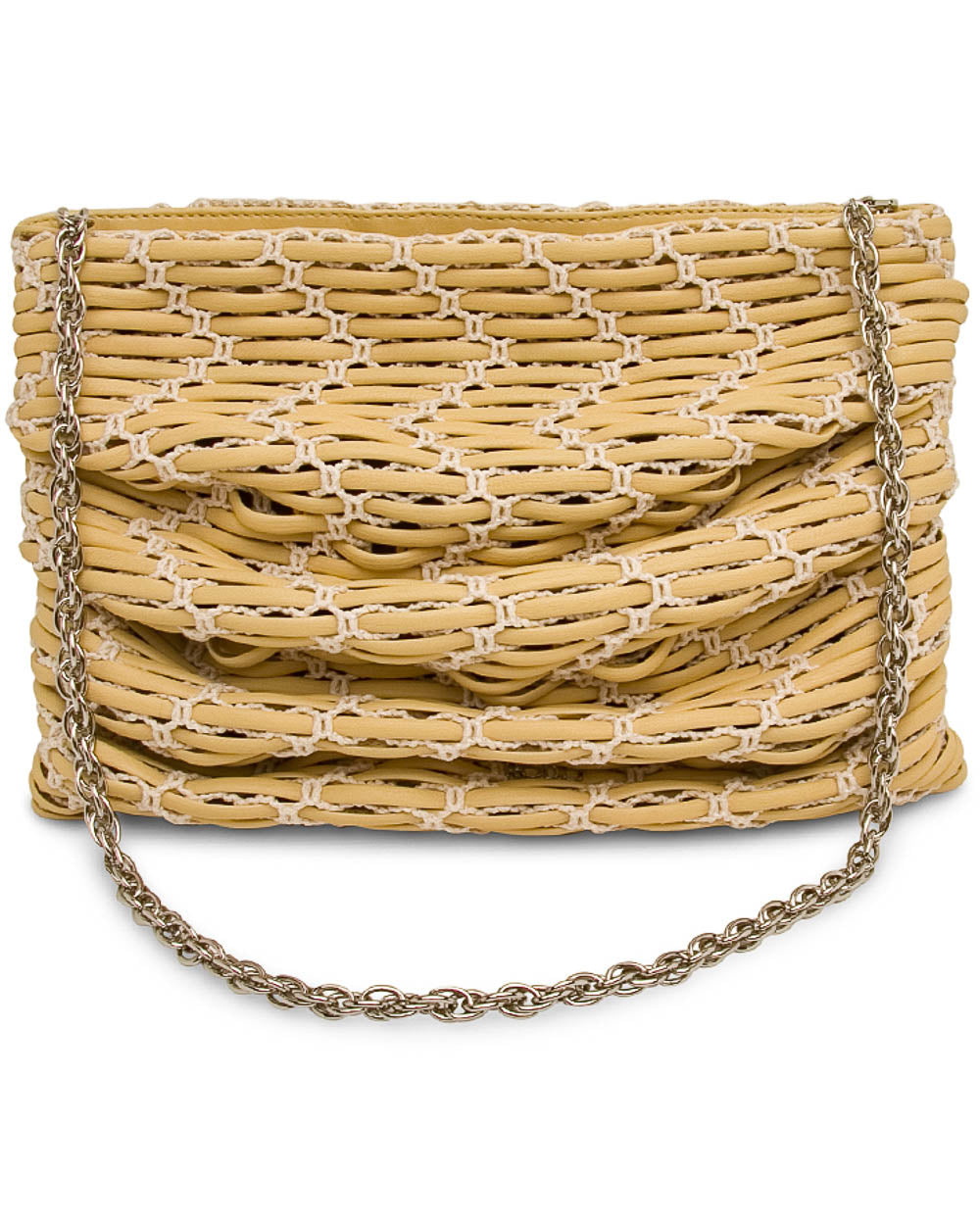 Abby Soft Ruched Clutch in Mimosa