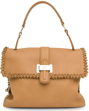Large Top Handle Bag in Camel
