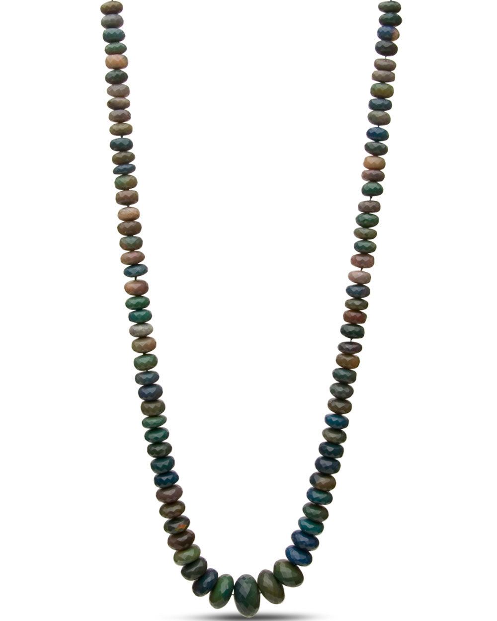 Gold Filled Black Opal Beaded Necklace