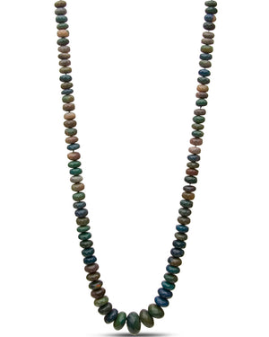 Gold Filled Black Opal Beaded Necklace