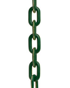 Green Enamel and Diamond Link Bracelet