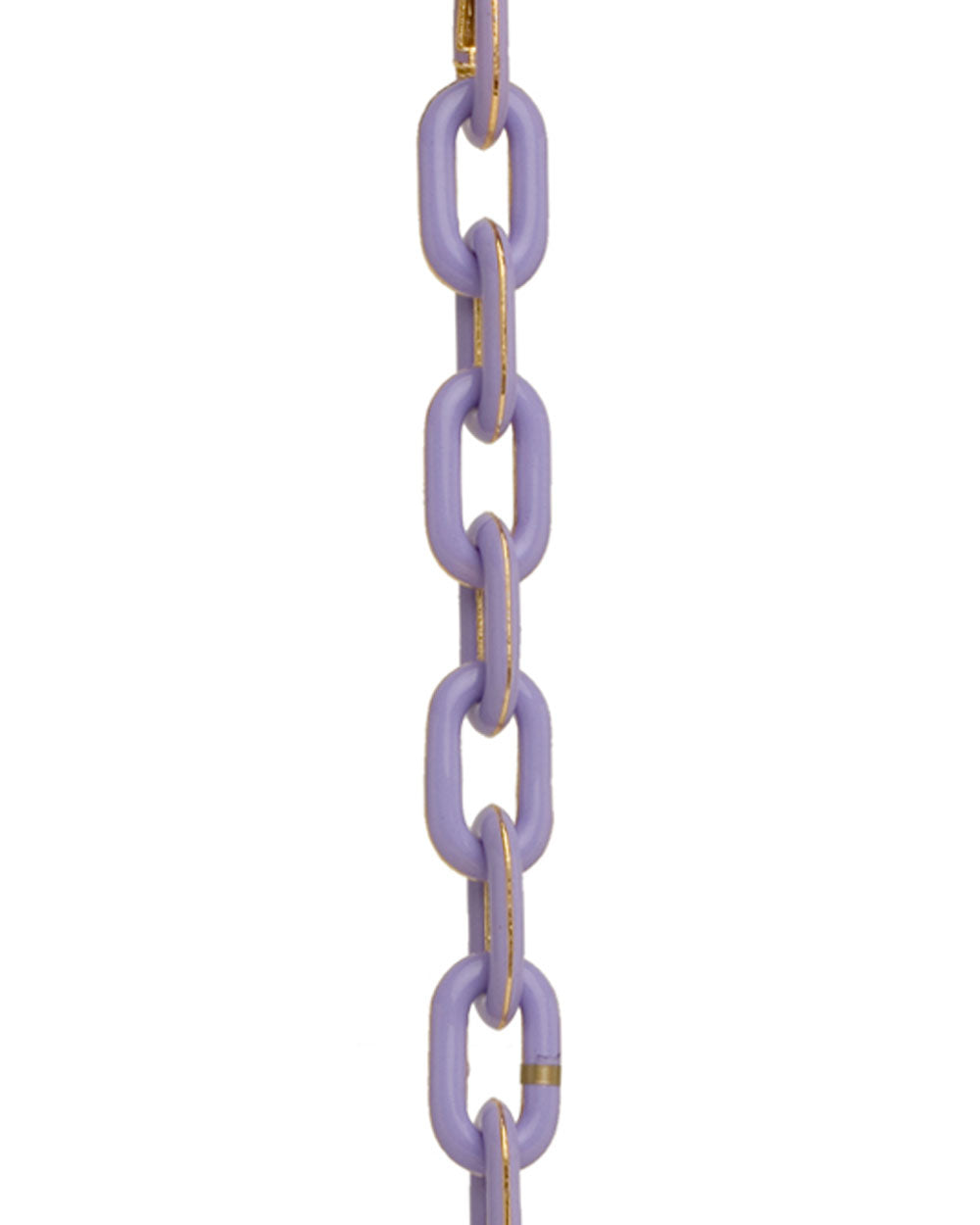 Lavender Enamel and Diamond Link Bracelet
