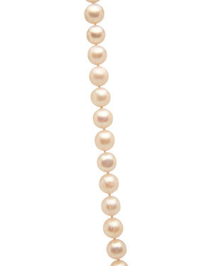 Pearl and Diamond Clasp Necklace
