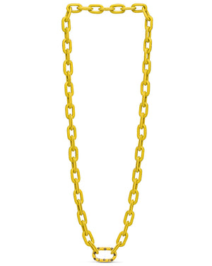 Yellow Enamel Small Link Necklace