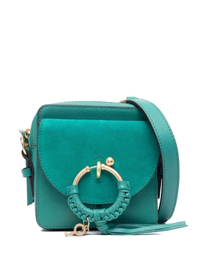 Joan Leather Camera Bag in Green