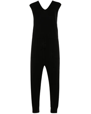 Black V-Neck Jumpsuit