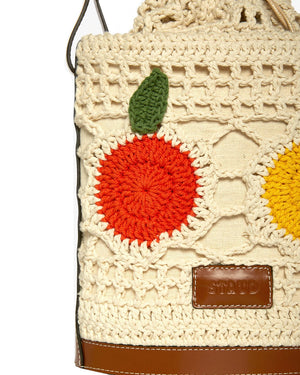 Anita Crochet Bucket Bag in Fruit