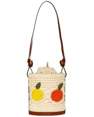 Anita Crochet Bucket Bag in Fruit