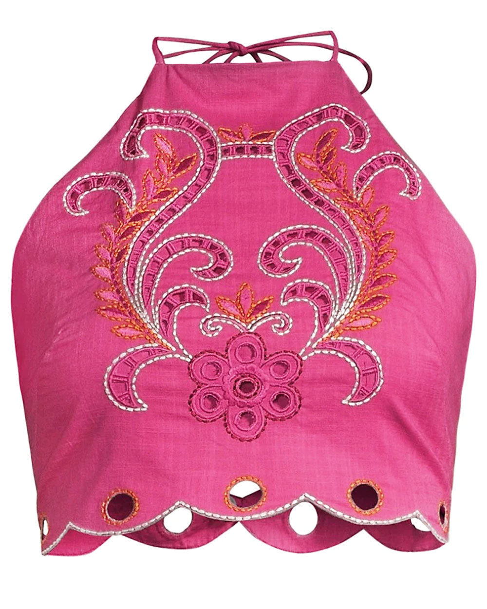 Fuchsia Embroidered Kiki Top