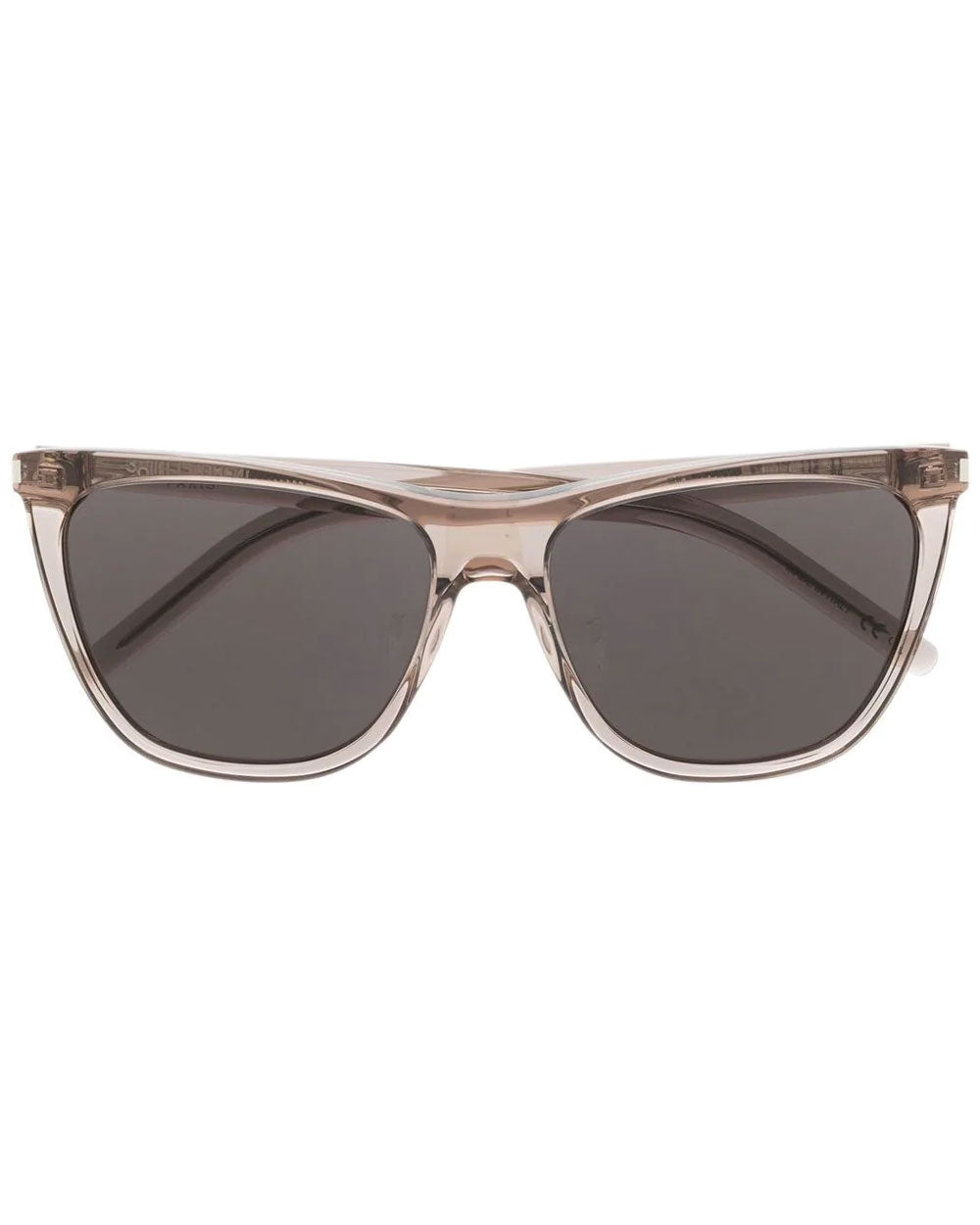 Square Acetate Sunglasses in Light Brown