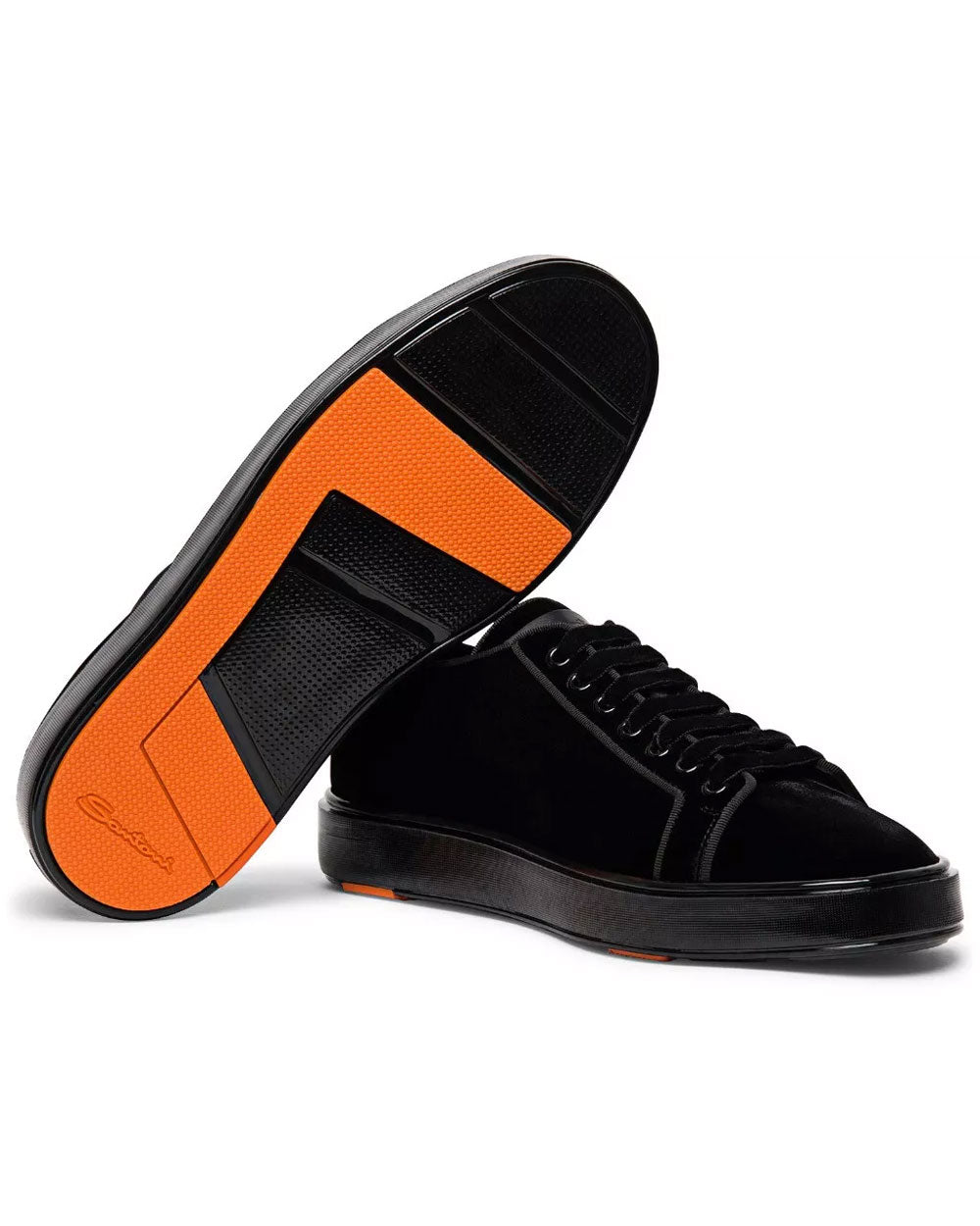 Velvet Sneaker in Black