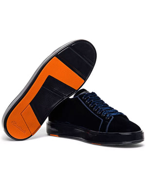 Velvet Sneaker in Blue