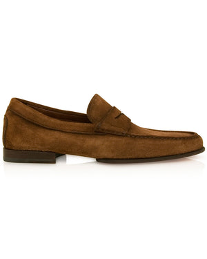 Dousing Suede Loafer in Brown