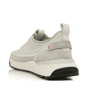Flavian Suede Sneaker in White