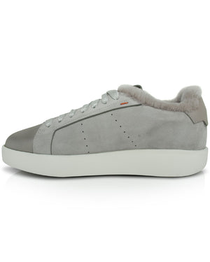 Shearling Sneaker in Grey