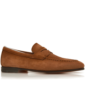 Suede Loafer in Brown
