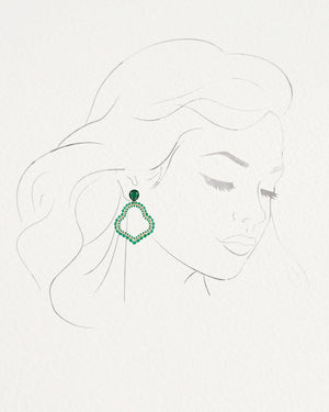 Bey Emerald Earrings