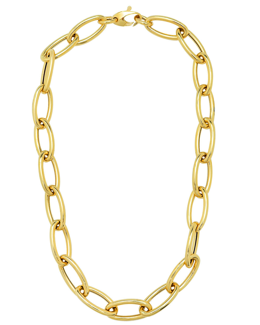 Yellow Gold Jumbo Link Necklace