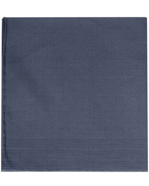 Blue Cotton and Linen Pocket Square