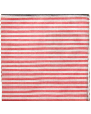 Red Striped Pocket Square