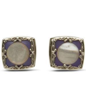Lilac Mother of Pearl Cufflinks