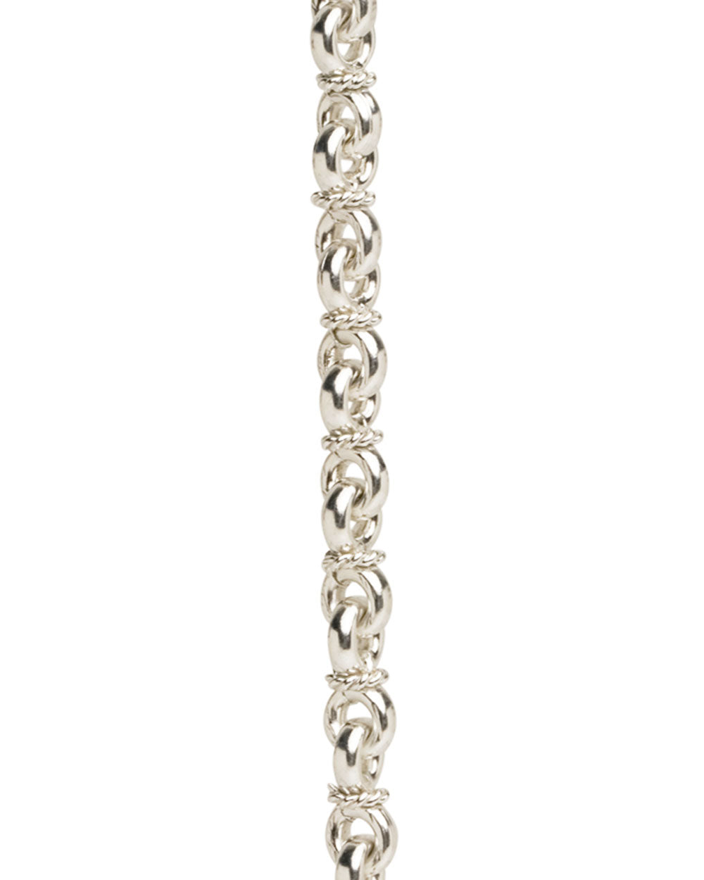 Sterling Silver Fancy Chain Bracelet