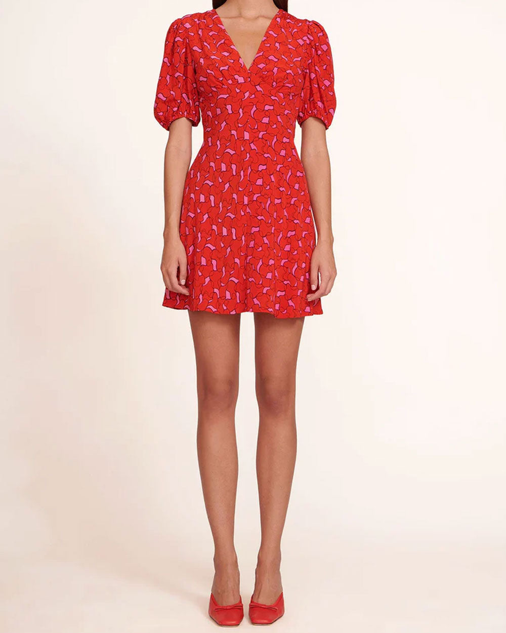 Cherry Abstract Print Milla Mini Dress