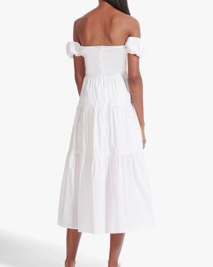 White Elio Midi Dress