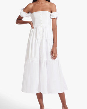 White Elio Midi Dress