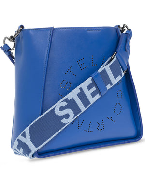 Mini Logo Crossbody Bag in Blue Jewel