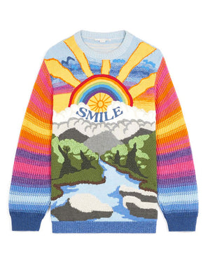 Multicolor Kind Intarsia Knit Sweater