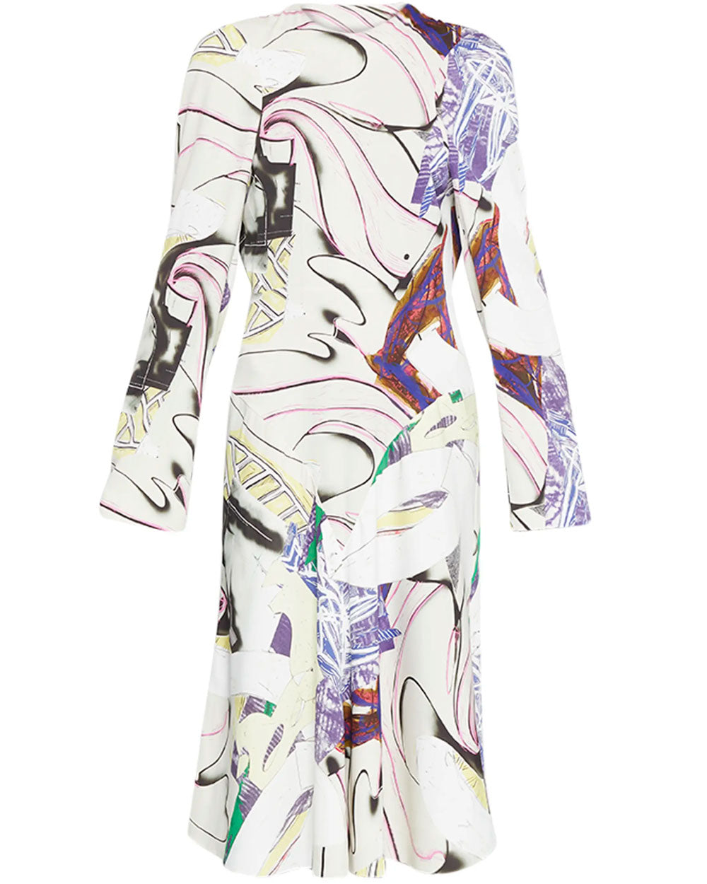 Multicolor Print Tilted Dress