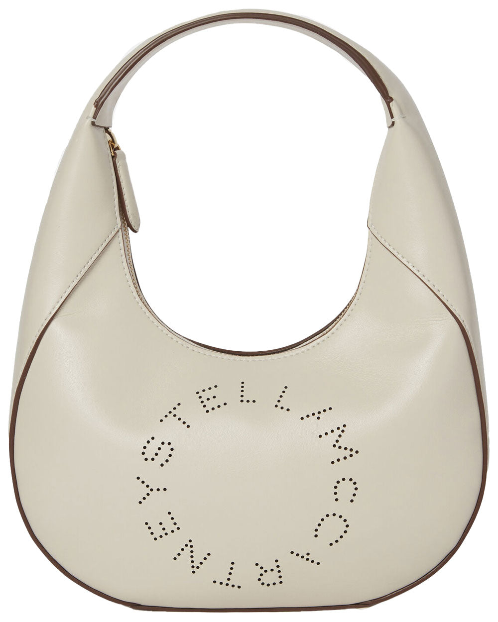Small Stella Logo Shoulder Bag in Pure White