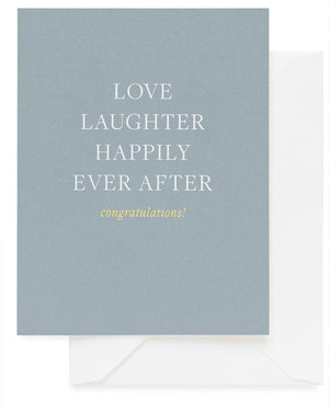 Love Laughter Happily Ever After Holiday Card