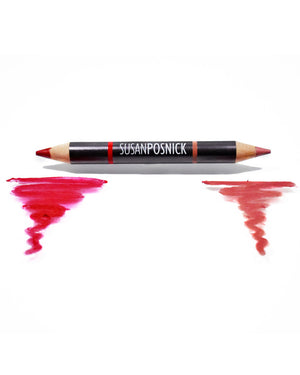 Color Duo Lip Pencil in Nude and Rouge