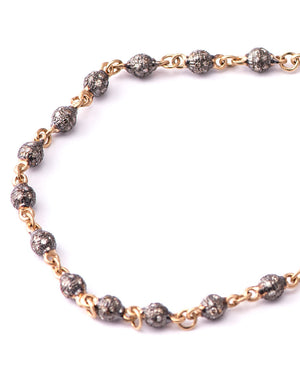 Diamond Ball Chain Necklace