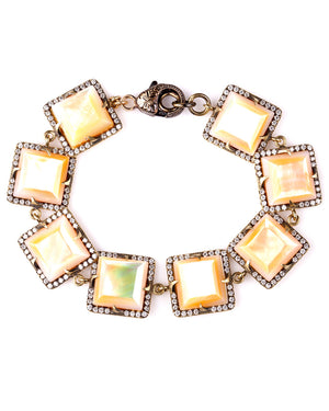 Diamond and Mother of Pearl Bracelet